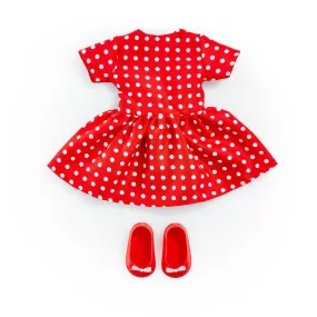 #Rfriends Polka Dot Dress - Red